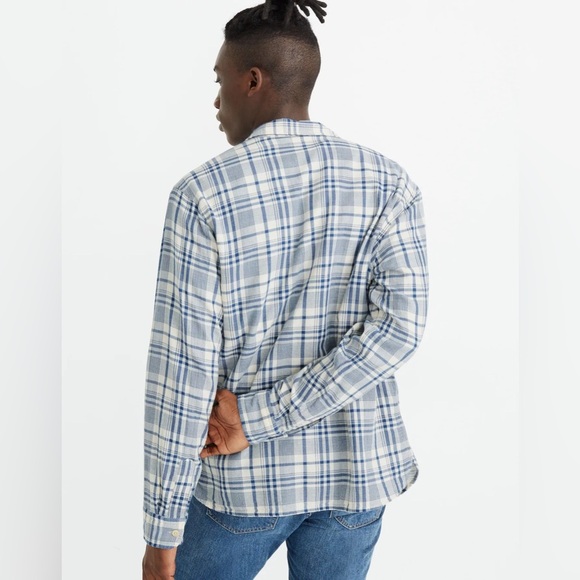 Madewell Plaid Double Weaver Perfect Shirt (Large) - Picture 2 of 6
